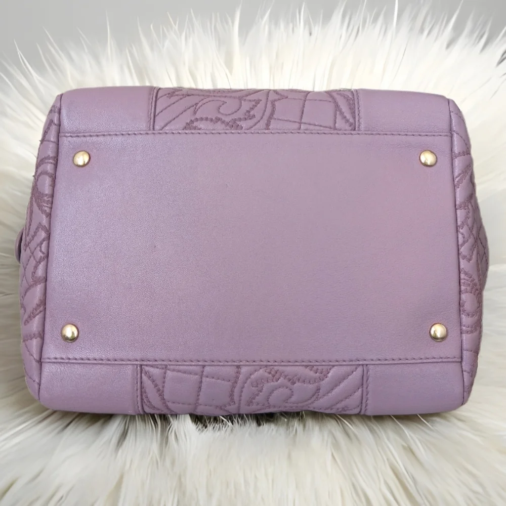 SOLD ✅️GIANNI VERSACE Vanitas Limited Edition Quilted Barocco Bag - PURPLE 💜 - Picture 11 of 17